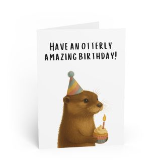 Otter Birthday Card